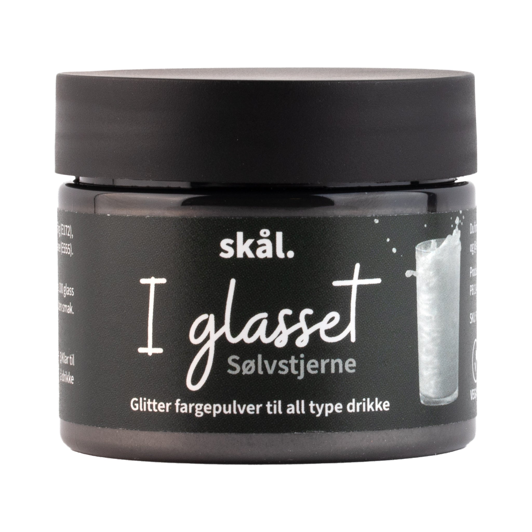 Glitterfarge I Glasset Sølvstjerne