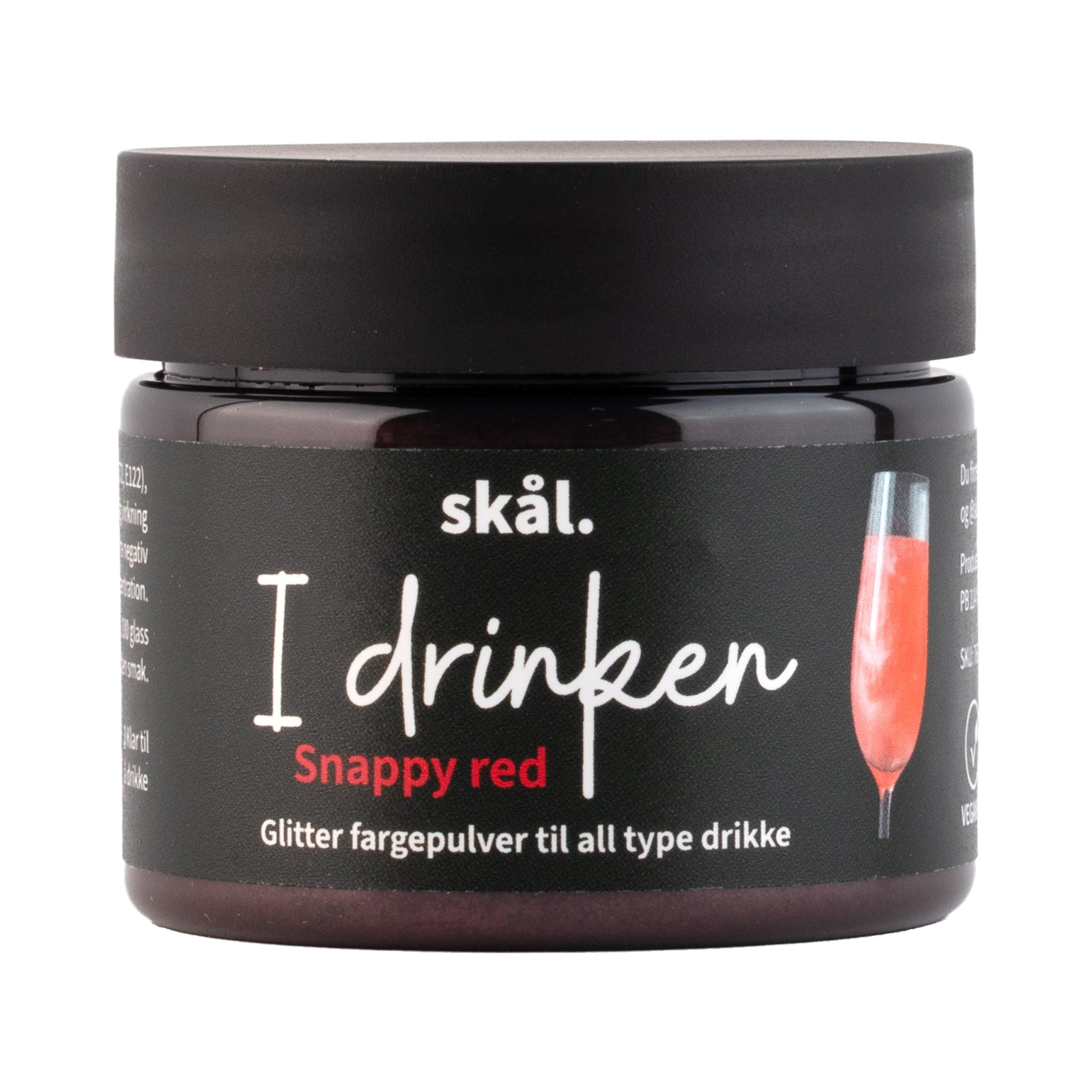 Glitterfarge I Drinken Snappy Red