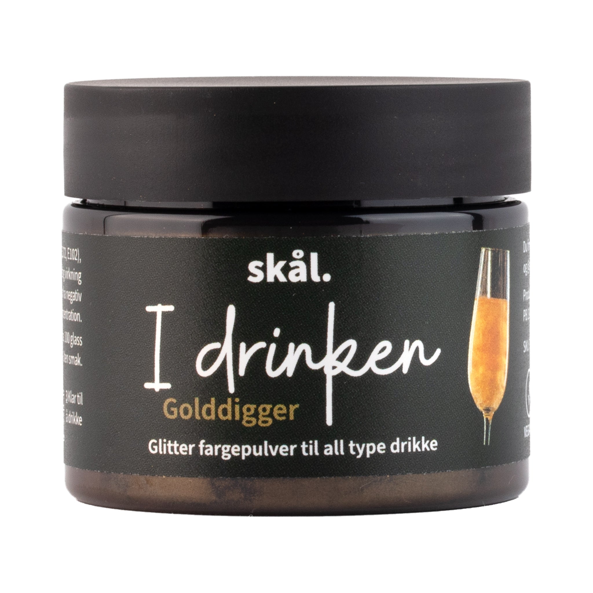 Glitterfarge I Drinken Golddigger