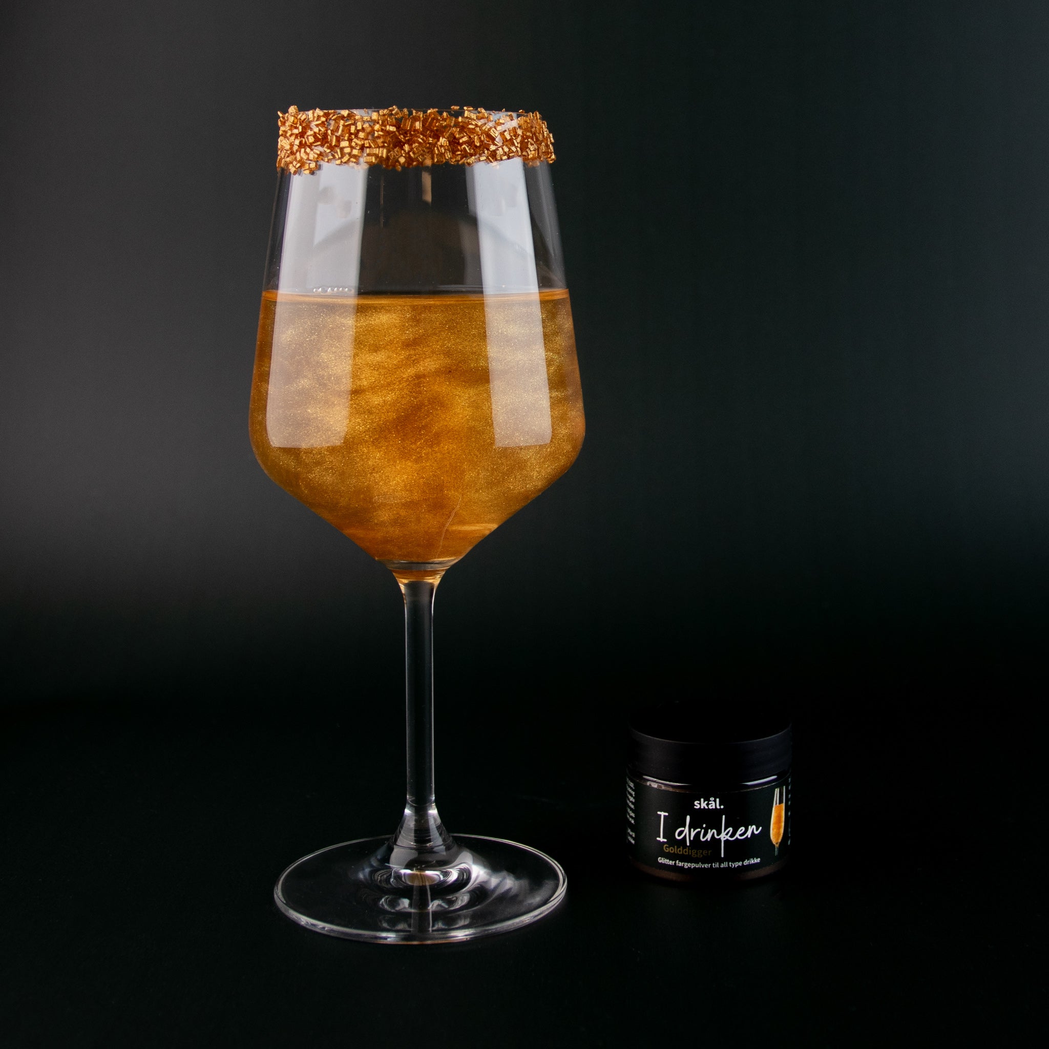 Glitterfarge I Drinken Golddigger