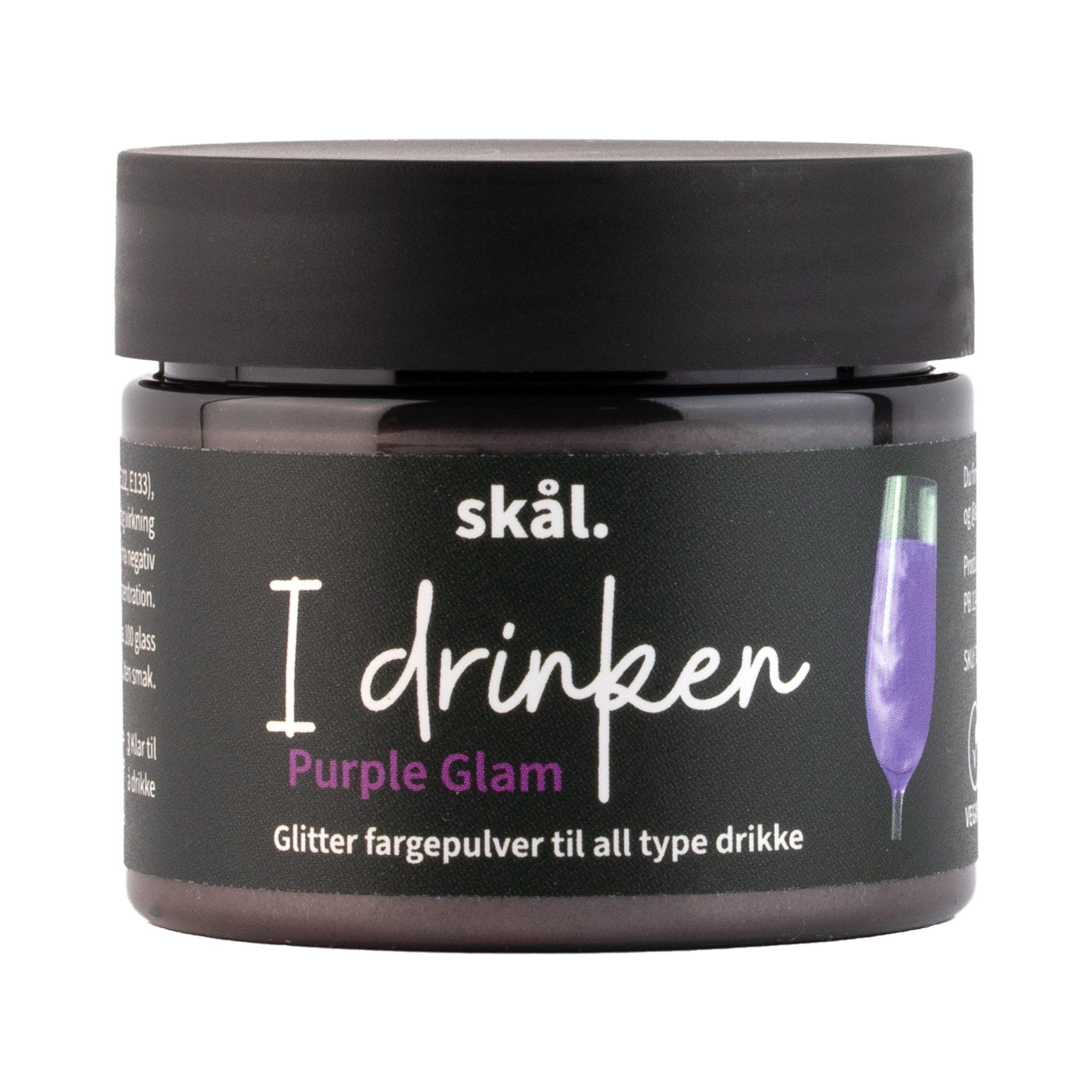 Glitterfarge I Drinken Purple Glam