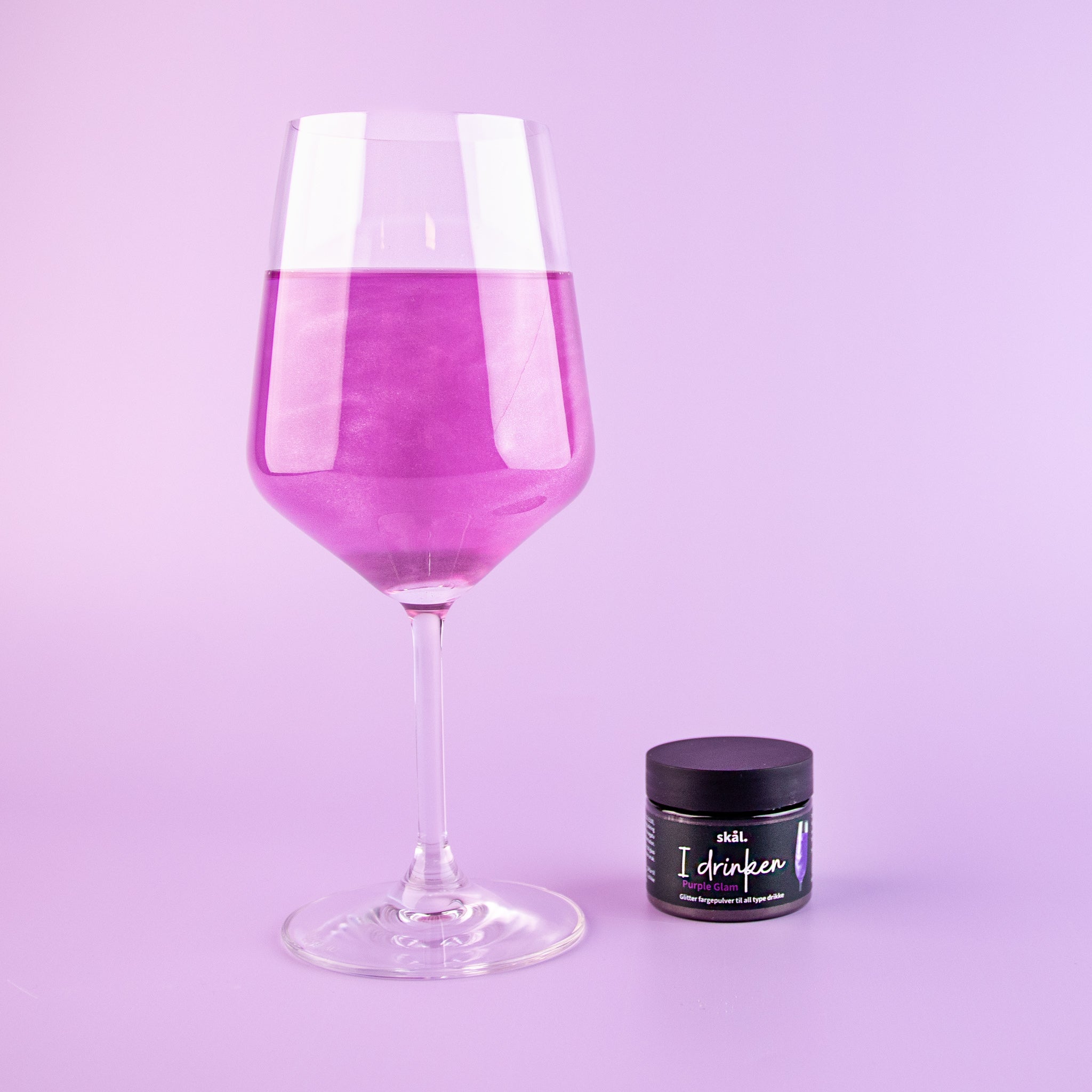 Glitterfarge I Drinken Purple Glam