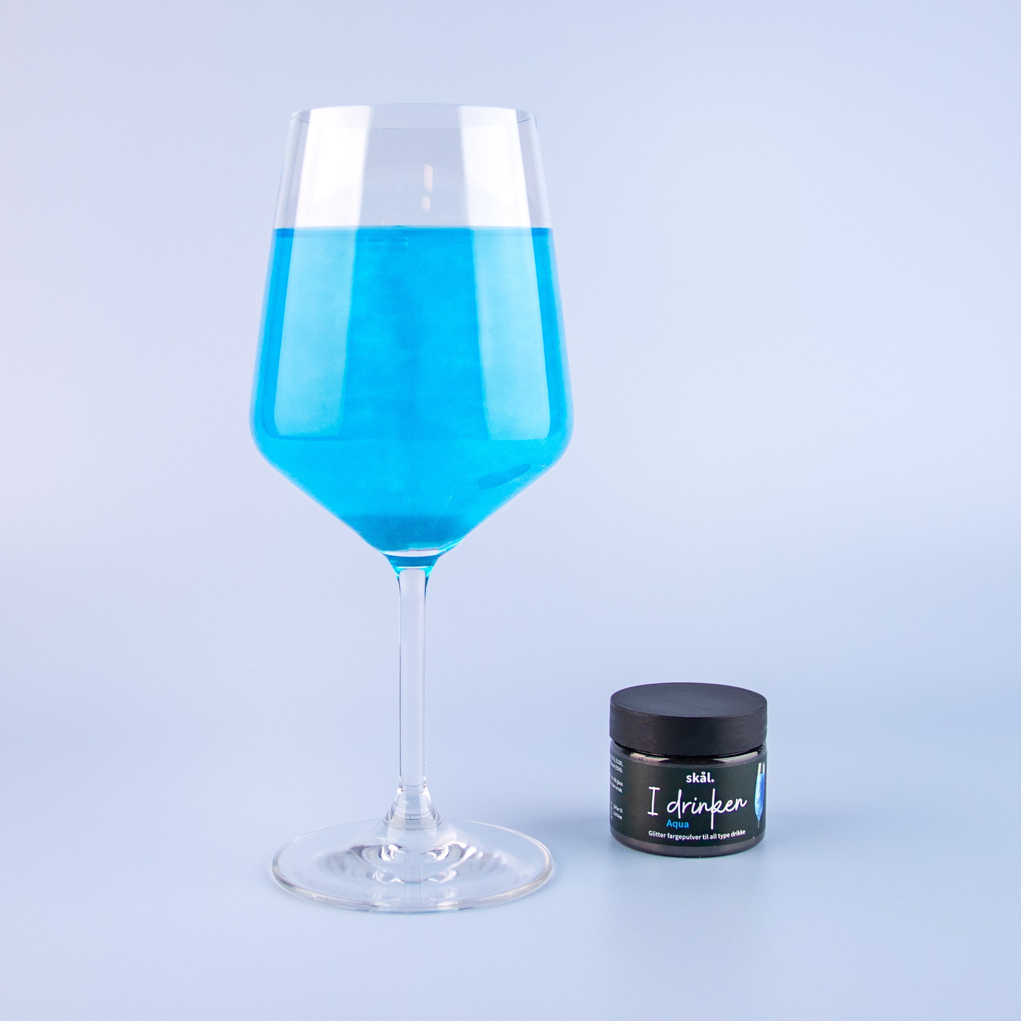 Glitterfarge I Drinken Aqua